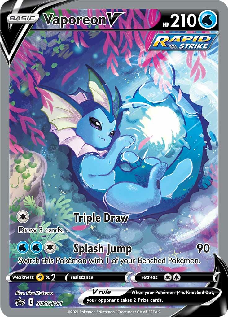 Vaporeon V (SWSH181) [Sword & Shield: Black Star Promos] | North Game Den