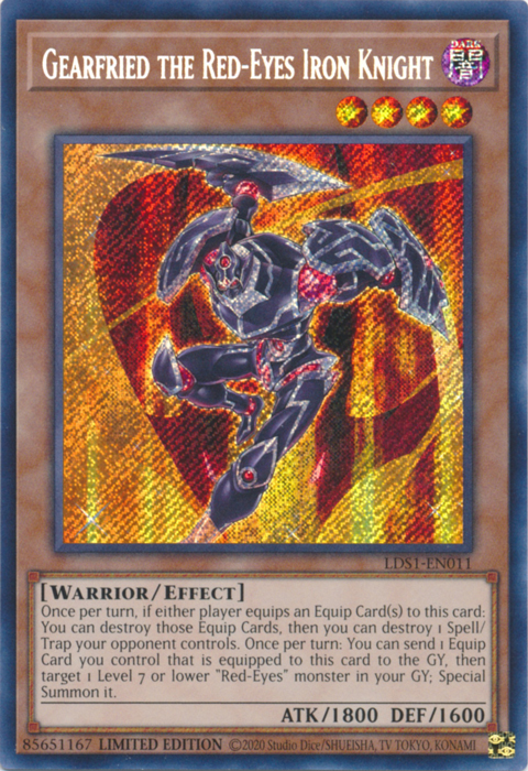 Gearfried the Red-Eyes Iron Knight [LDS1-EN011] Secret Rare | North Game Den