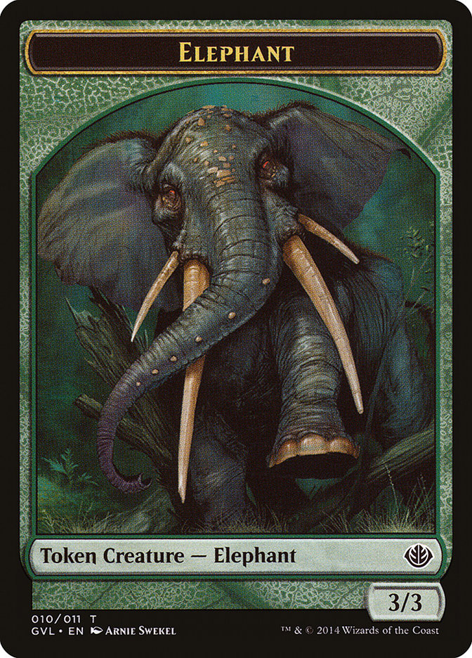 Elephant Token (Garruk vs. Liliana) [Duel Decks Anthology Tokens] | North Game Den