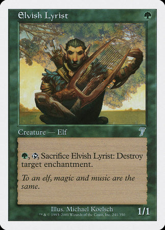 Elvish Lyrist [Seventh Edition] | North Game Den
