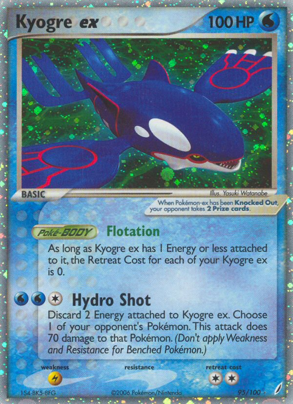 Kyogre ex (95/100) [EX: Crystal Guardians] | North Game Den