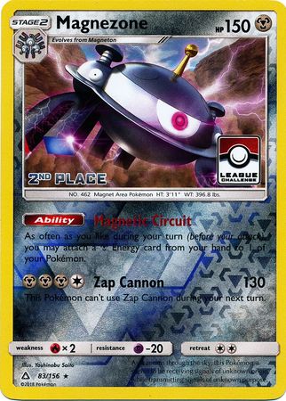 Magnezone (83/156) (League Promo 2nd Place) [Sun & Moon: Ultra Prism] | North Game Den