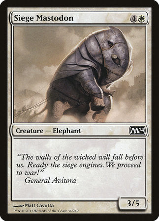 Siege Mastodon [Magic 2014] | North Game Den