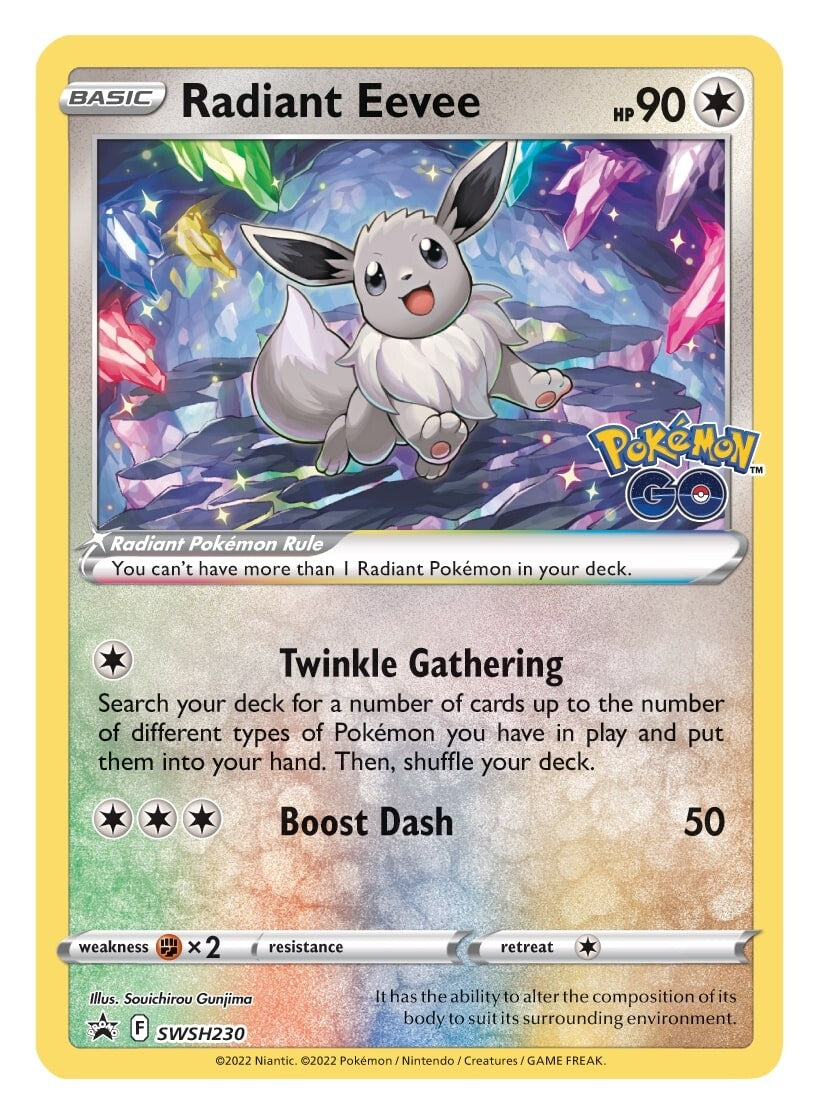 Radiant Eevee (SWSH230) [Sword & Shield: Black Star Promos] | North Game Den