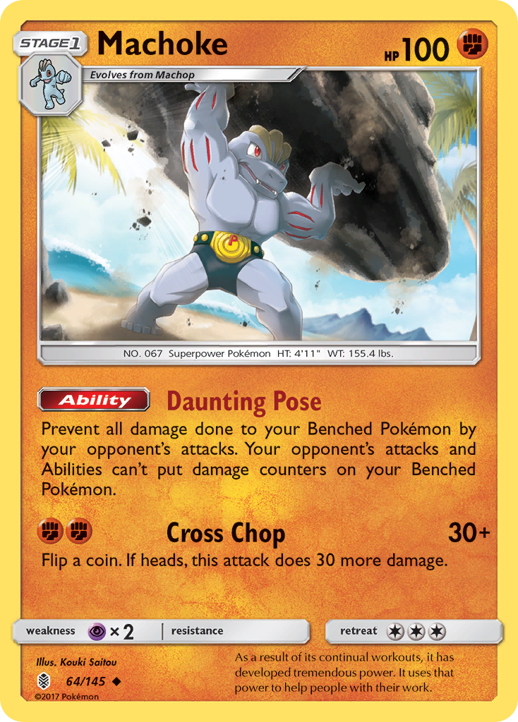 Machoke (64/145) [Sun & Moon: Guardians Rising] | North Game Den