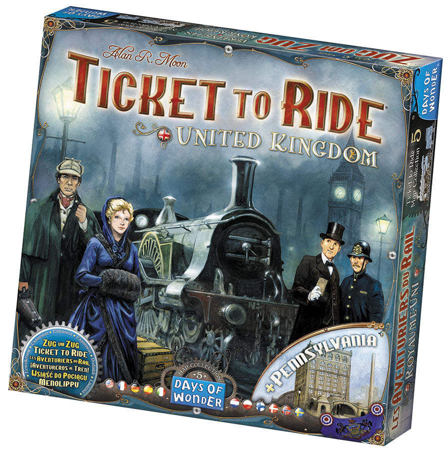 Ticket To Ride: Map Collection V5 - United Kingdom and Pennsylvania | North Game Den