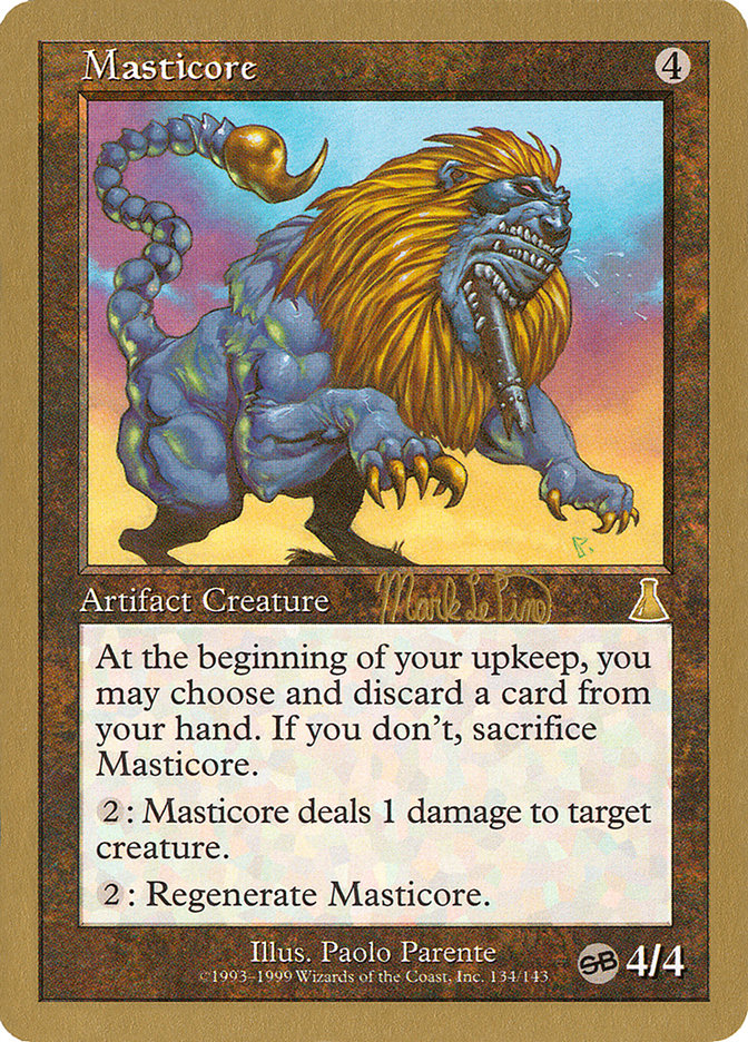 Masticore (Mark Le Pine) (SB) [World Championship Decks 1999] | North Game Den