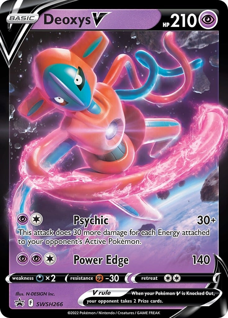 Deoxys V (SWSH266) [Sword & Shield: Black Star Promos] | North Game Den