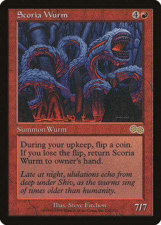 Scoria Wurm [Urza's Saga] | North Game Den