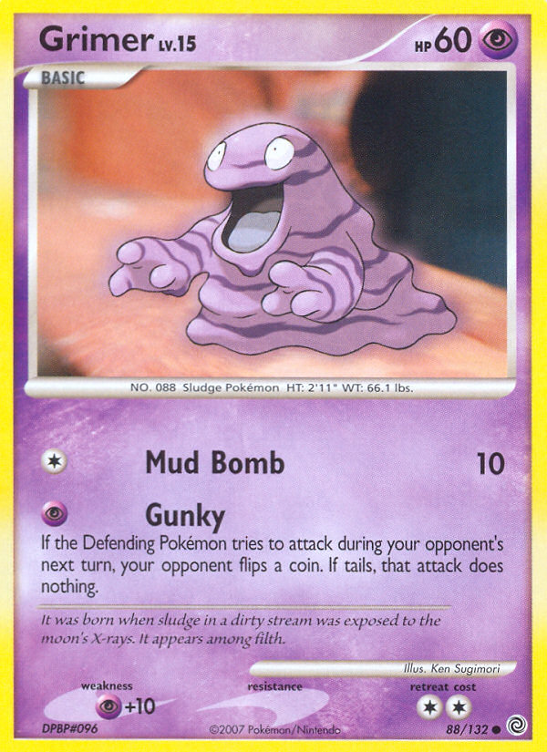 Grimer (88/132) [Diamond & Pearl: Secret Wonders] | North Game Den