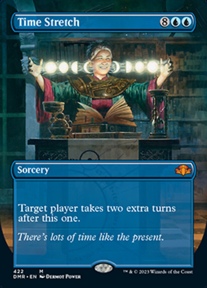 Time Stretch (Borderless Alternate Art) [Dominaria Remastered] | North Game Den