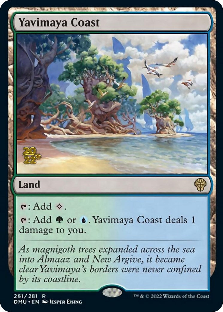 Yavimaya Coast [Dominaria United Prerelease Promos] | North Game Den