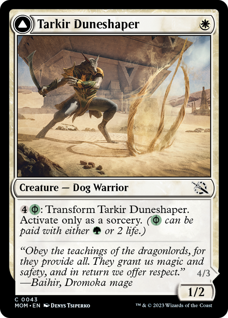 Tarkir Duneshaper // Burnished Dunestomper [March of the Machine] | North Game Den