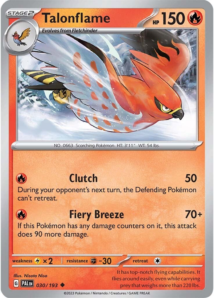 Talonflame (030/193) [Scarlet & Violet: Paldea Evolved] | North Game Den