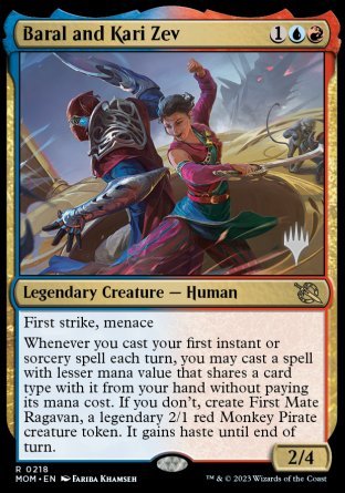 Baral and Kari Zev (Promo Pack) [March of the Machine Promos] | North Game Den