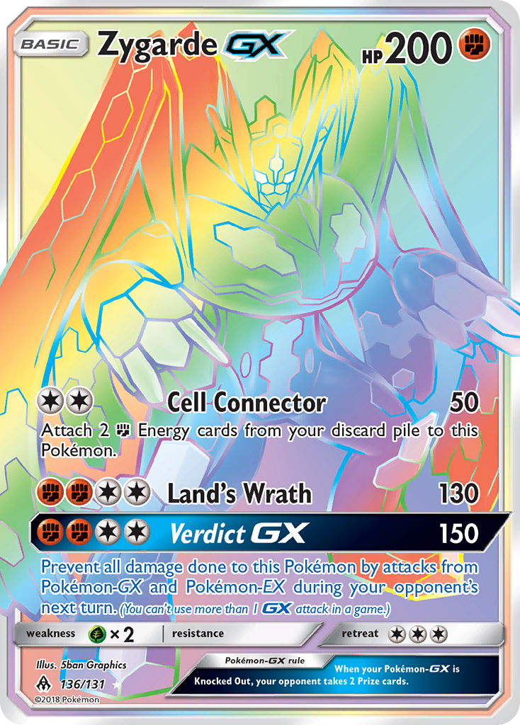 Zygarde GX (136/131) [Sun & Moon: Forbidden Light] | North Game Den