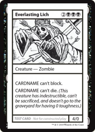 Everlasting Lich (2021 Edition) [Mystery Booster Playtest Cards] | North Game Den