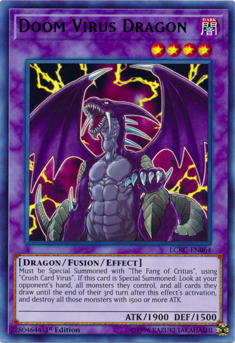 Doom Virus Dragon [LCKC-EN064] Ultra Rare | North Game Den