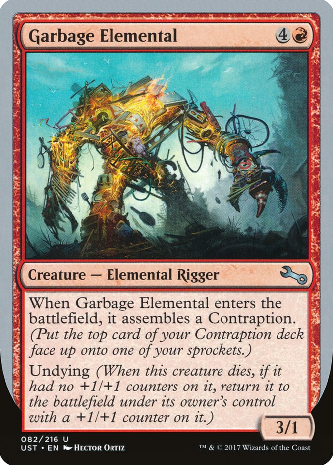 Garbage Elemental (3/1 Creature) [Unstable] | North Game Den