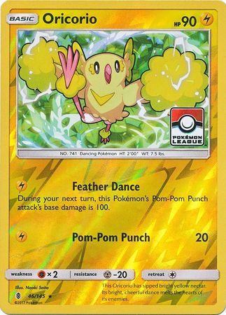Oricorio (46/145) (League Promo) [Sun & Moon: Guardians Rising] | North Game Den