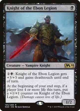 Knight of the Ebon Legion [Core Set 2020 Promos] | North Game Den