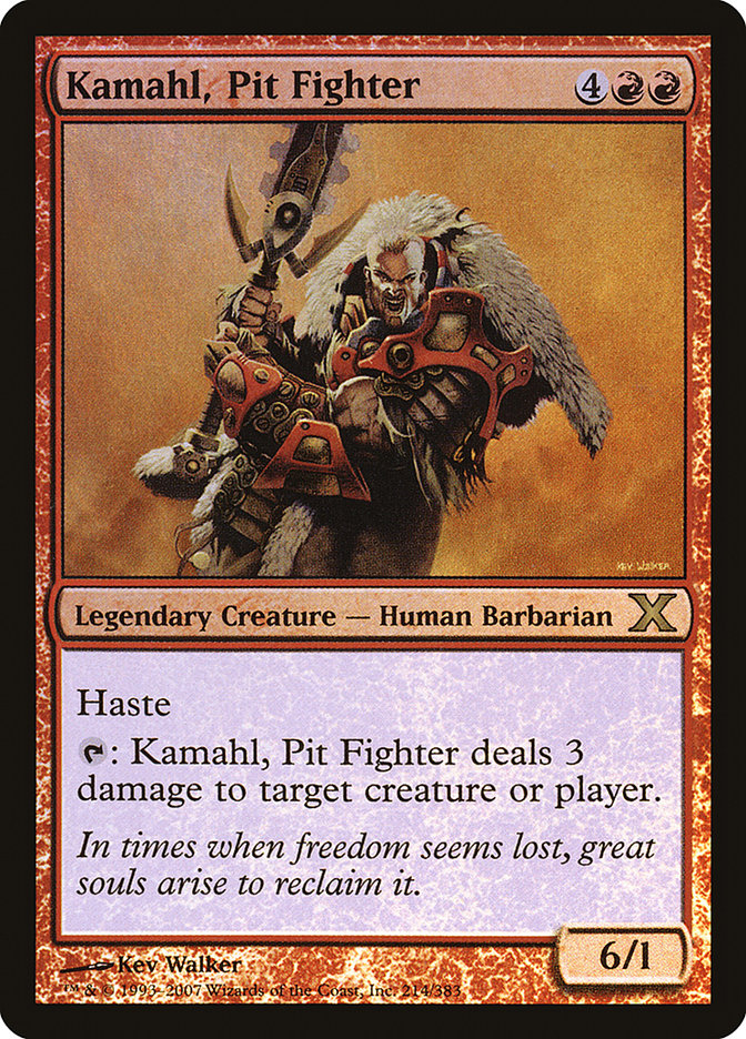 Kamahl, Pit Fighter (Premium Foil) [Tenth Edition] | North Game Den