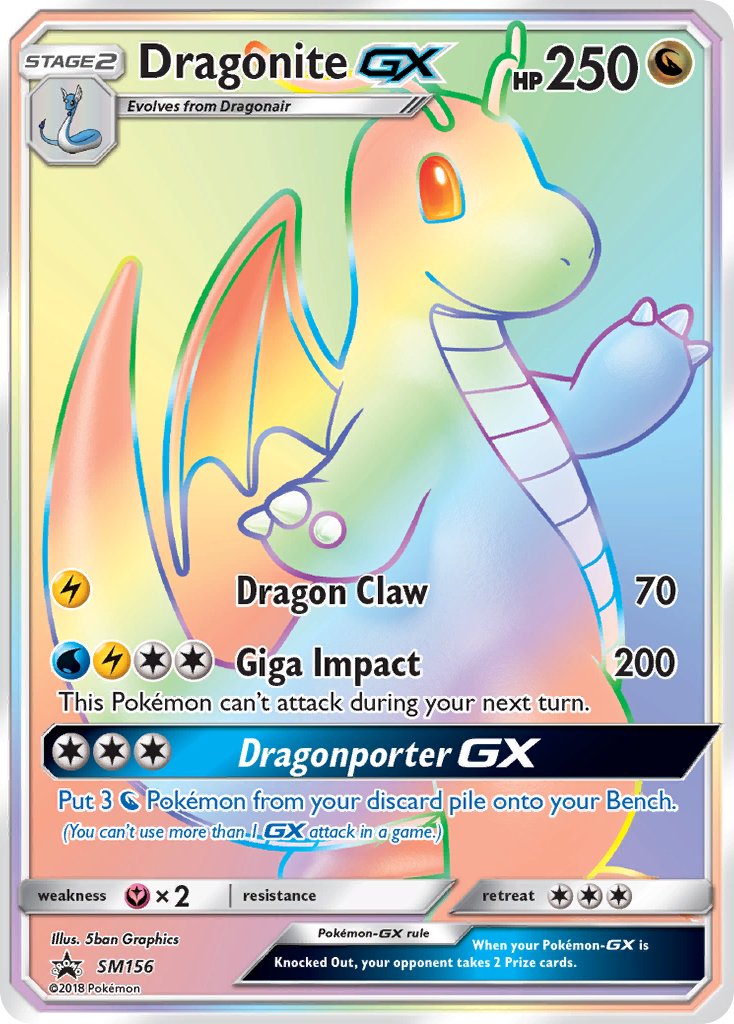 Dragonite GX (SM156) [Sun & Moon: Black Star Promos] | North Game Den