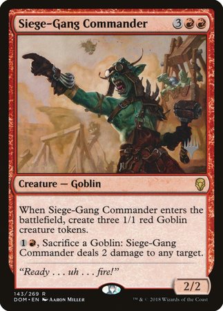 Siege-Gang Commander [Dominaria Promos] | North Game Den