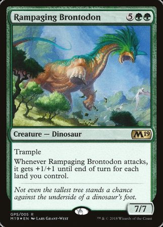 Rampaging Brontodon (2018 Gift Pack) [M19 Gift Pack] | North Game Den