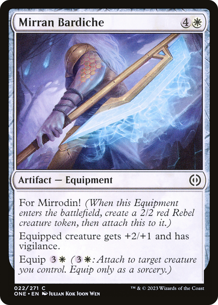 Mirran Bardiche [Phyrexia: All Will Be One] | North Game Den