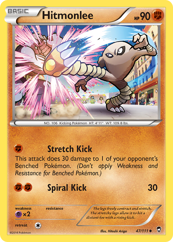 Hitmonlee (47/111) [XY: Furious Fists] | North Game Den