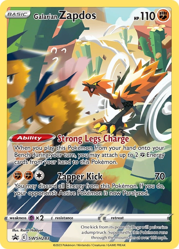 Galarian Zapdos (SWSH283) [Sword & Shield: Black Star Promos] | North Game Den