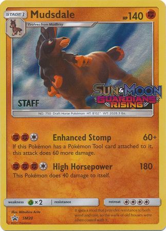 Mudsdale (SM20) (Staff Prerelease Promo) [Sun & Moon: Black Star Promos] | North Game Den