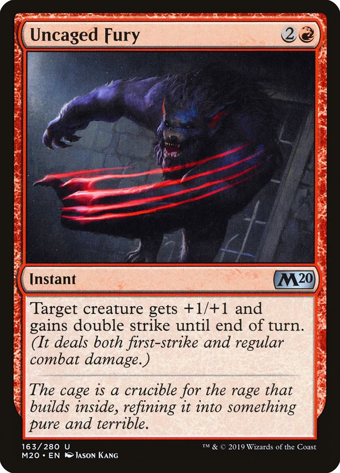 Uncaged Fury [Core Set 2020] | North Game Den