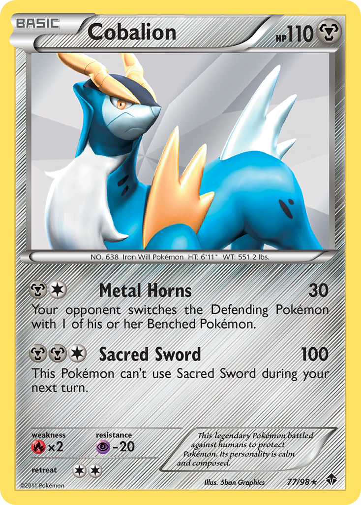Cobalion (77/98) [Black & White: Emerging Powers] | North Game Den
