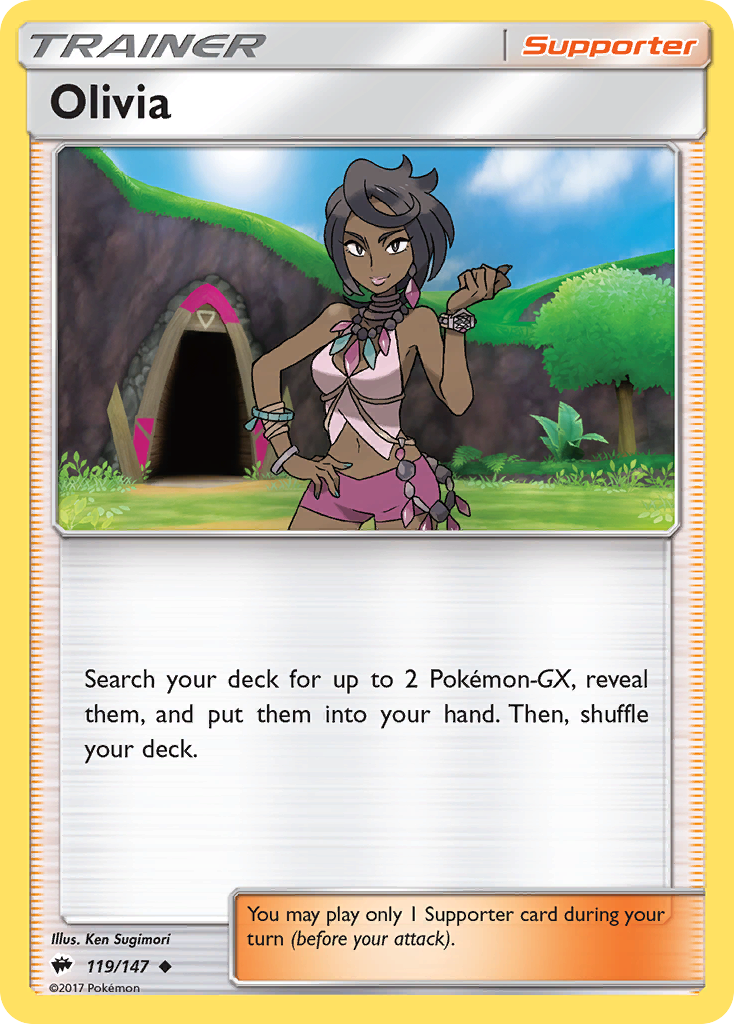 Olivia (119/147) [Sun & Moon: Burning Shadows] | North Game Den