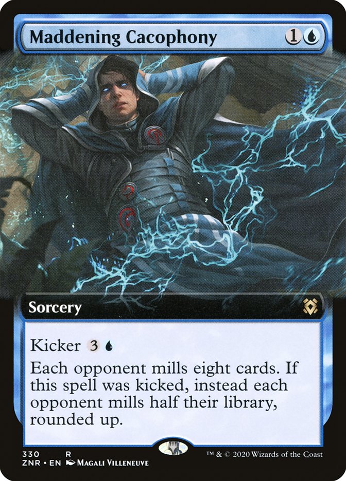 Maddening Cacophony (Extended Art) [Zendikar Rising] | North Game Den