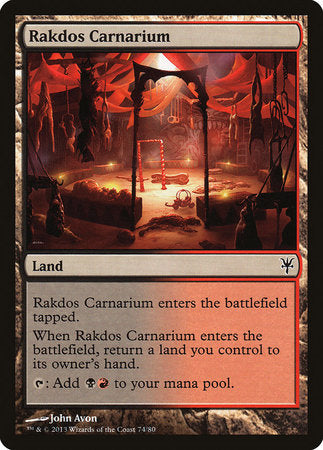 Rakdos Carnarium [Duel Decks: Sorin vs. Tibalt] | North Game Den