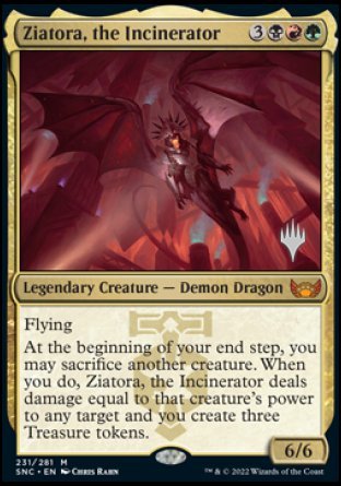 Ziatora, the Incinerator (Promo Pack) [Streets of New Capenna Promos] | North Game Den