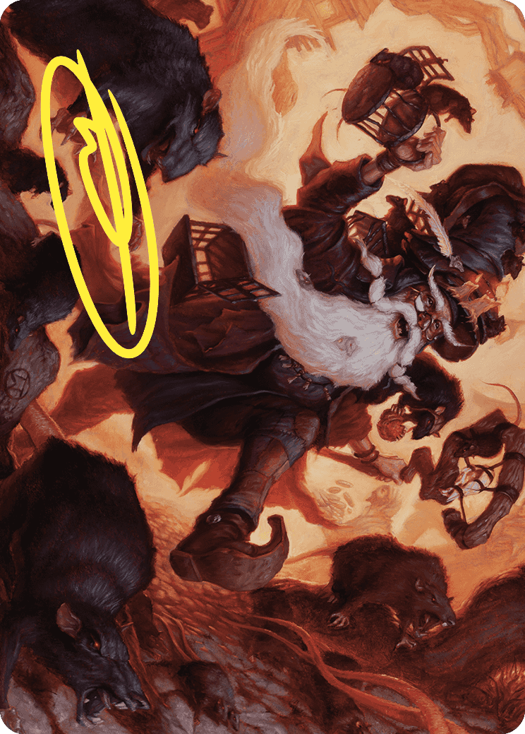 Tattered Ratter Art Card (Gold-Stamped Signature) [Wilds of Eldraine Art Series] | North Game Den