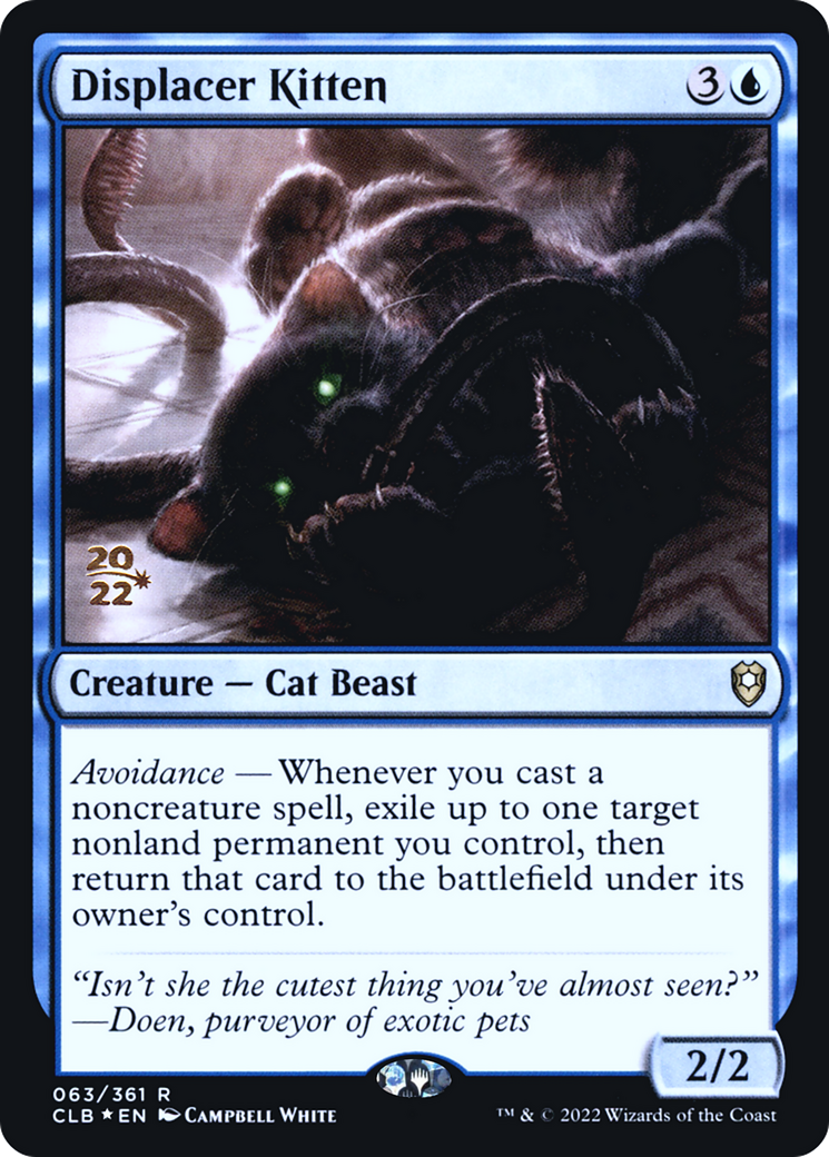 Displacer Kitten (Promo Pack) [The Lost Caverns of Ixalan Promos] | North Game Den
