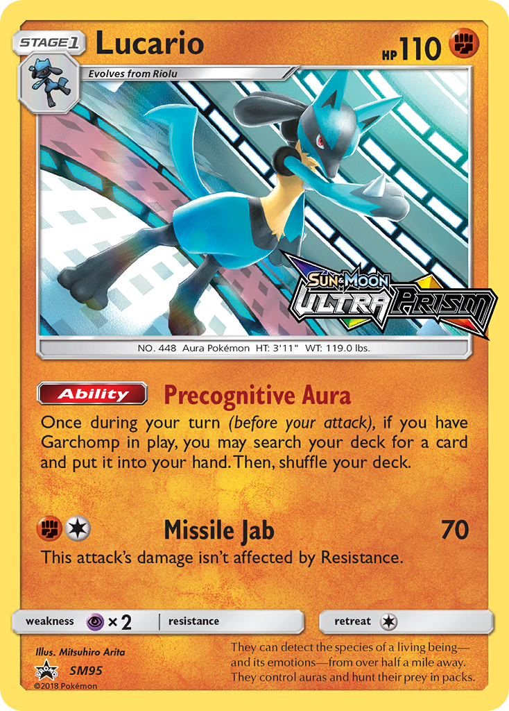 Lucario (SM95) (Prerelease Promo) [Sun & Moon: Black Star Promos] | North Game Den
