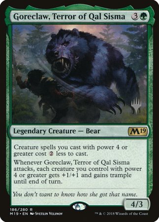 Goreclaw, Terror of Qal Sisma [Core Set 2019 Promos] | North Game Den