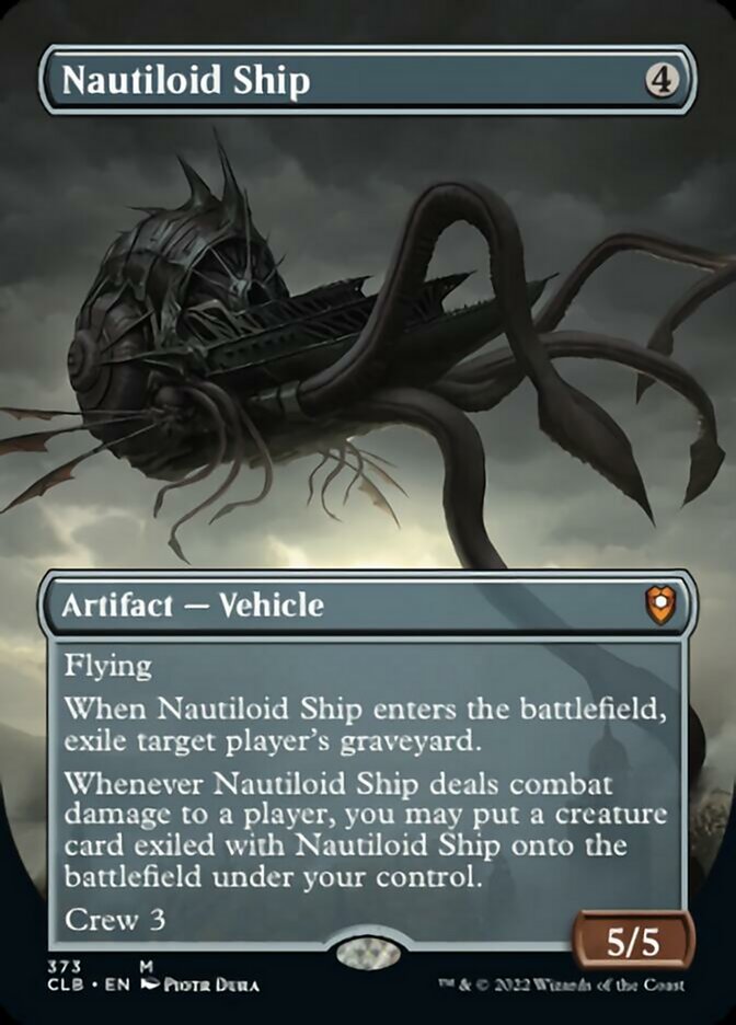 Nautiloid Ship (Borderless Alternate Art) [Commander Legends: Battle for Baldur's Gate] | North Game Den