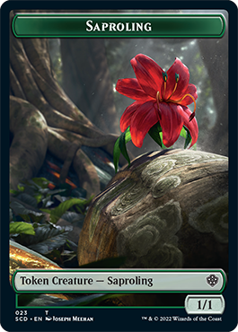 Saproling // Soldier Double-Sided Token [Starter Commander Decks] | North Game Den