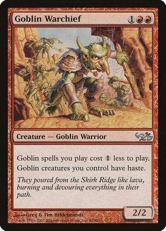 Goblin Warchief [Duel Decks: Elves vs. Goblins] | North Game Den