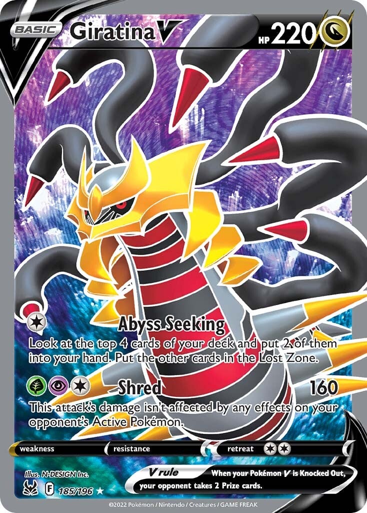 Giratina V (185/196) [Sword & Shield: Lost Origin] | North Game Den