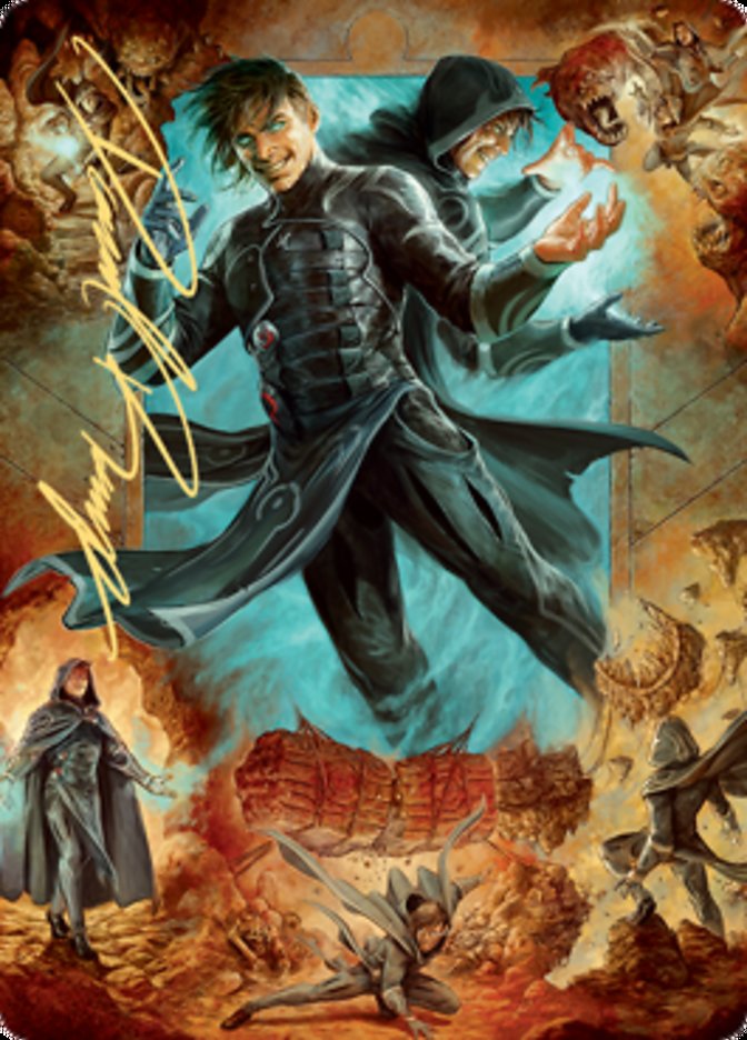 Jace, Mirror Mage 2 Art Card (Gold-Stamped Signature) [Zendikar Rising Art Series] | North Game Den