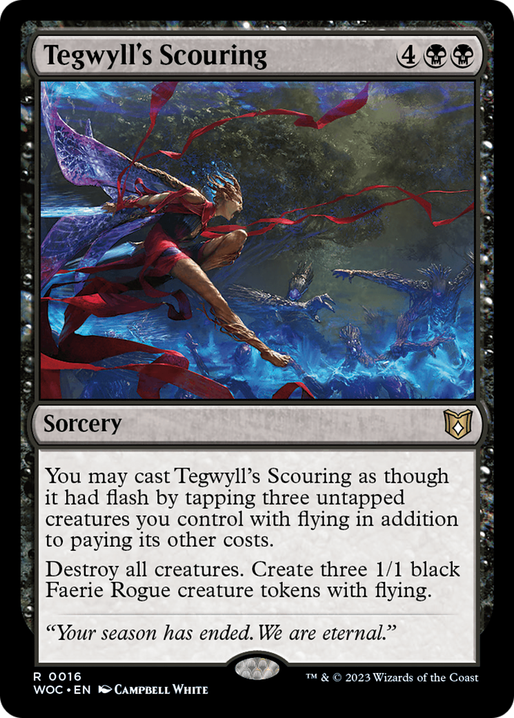 Tegwyll's Scouring [Wilds of Eldraine Commander] | North Game Den