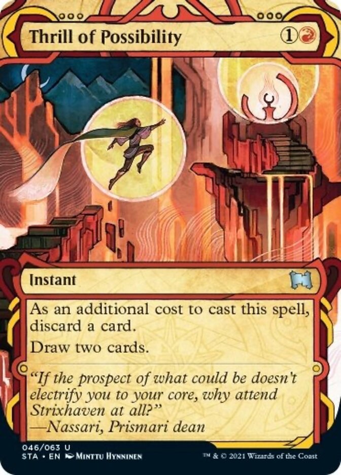 Thrill of Possibility (Etched Foil) [Strixhaven Mystical Archive] | North Game Den